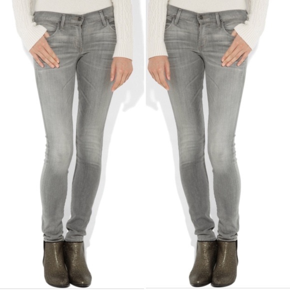 Citizens COH Avedon Low Rise Skinny gray sz 27
